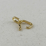 18k Gold Filled Carabiner Charm Pendant