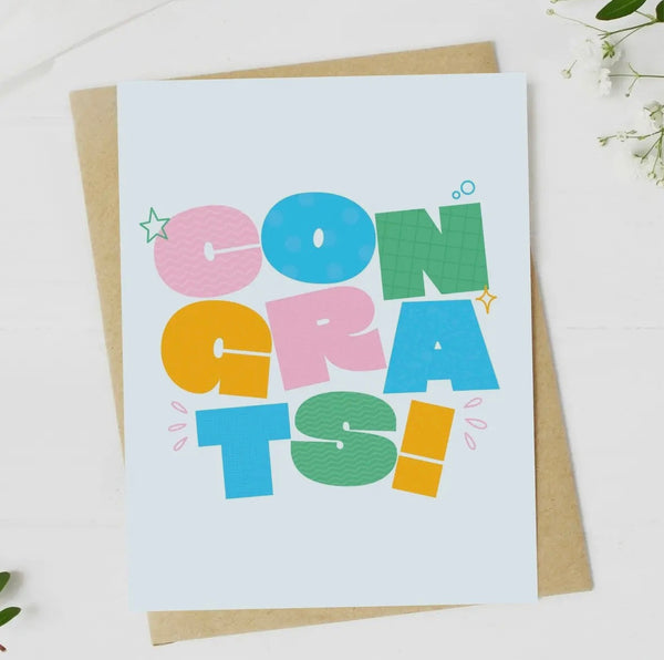 “Congrats” Greeting Card