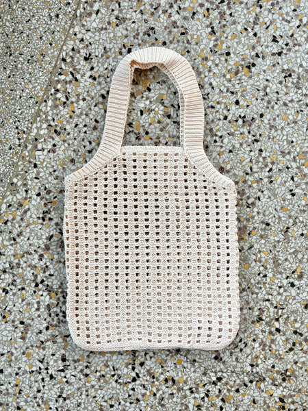 Open Knit Tote Bag