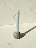 Single Beach Stone Candleholder