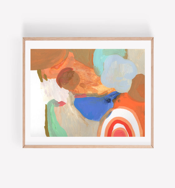 Persika Design Co. - “Blue + Orange Arch” Print - 8” x 10” (STORE PICK UP ONLY)