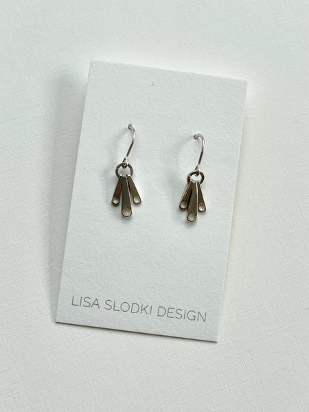 Lisa Slodki - Triple Dangle Earrings - Sterling Silver