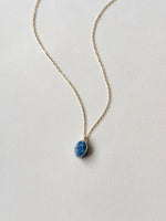 Lisa Slodki - Curve Necklace - Gold Fill + Lapis