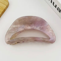 Purple Half Moon Hair Clip