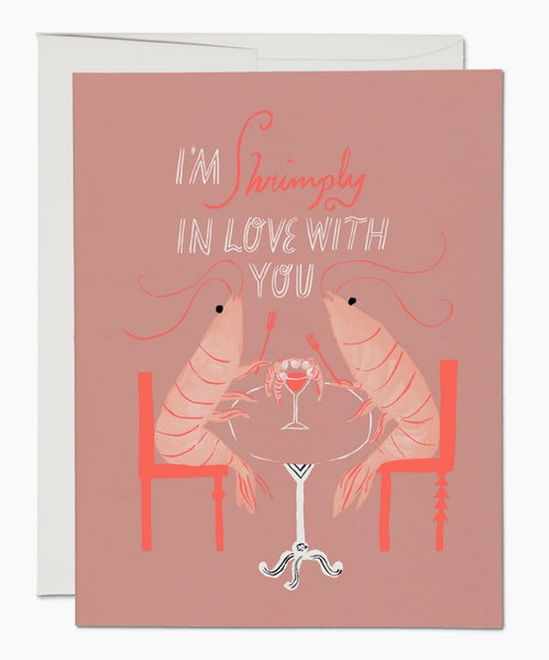 “I’m Shrimply In Love With You” Greeting Card