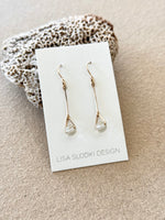 Lisa Slodki - Faceted Sphere Earrings - Gold Fill + Lemon Quartz