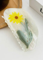 Yellow Flower Hair Clip