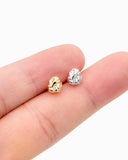 Gold Nugget Stud Earrings