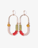 Michelle Starbuck Designs - Balance Earrings - Gold Fill, Hyacinth, Rose, Olive, Topaz
