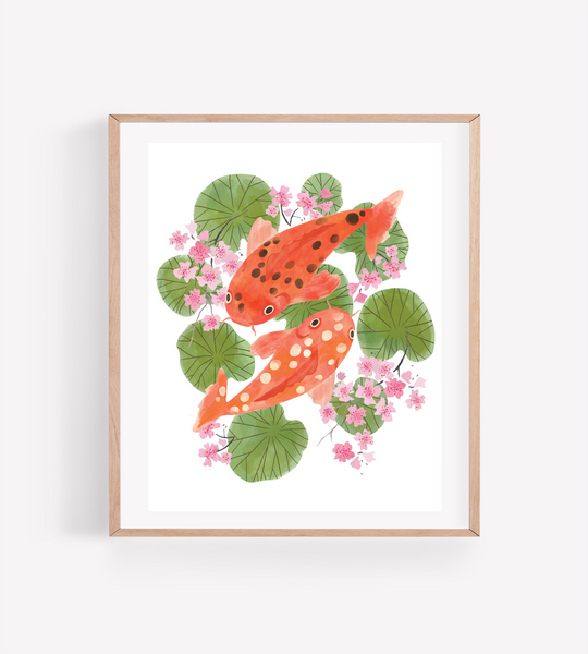 Persika Design Co. - “Yin + Yang Koi” Print - -8” x 10” (STORE PICK UP ONLY)
