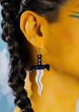 Peach Beast - Dagger Statement Earrings