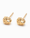 Gold Nugget Stud Earrings