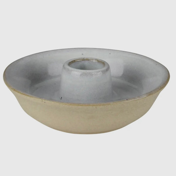 Stoneware Round Taper Candle Holder