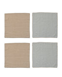 Striped Cotton Napkins Set of 4