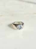 Lauren Landa - Milky Sapphire Small Signet Ring
