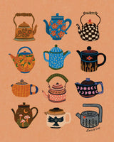 Land + She - Teapots 8x10 Print