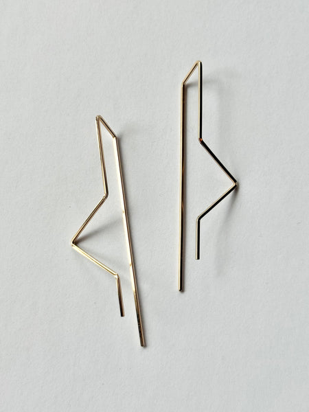 Lisa Slodki - Gold Fill Circuit Earrings