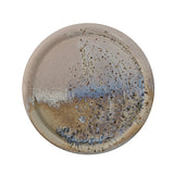 Stoneware Plate With Wide Rim