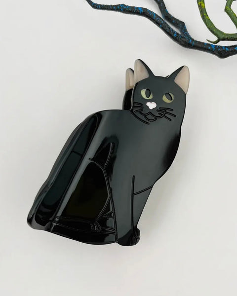 Black Cat Hair Clip