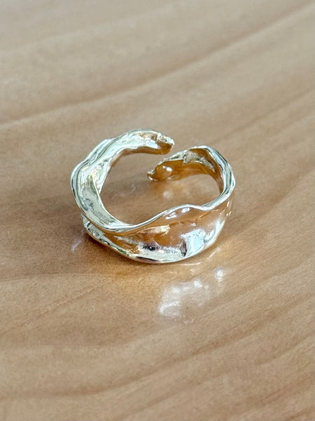 Irregular Earthy Gold Ring