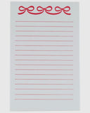 Red Bow Notepad