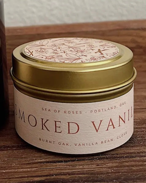Sea Of Roses - 4 oz. Smoked Vanilla Candle