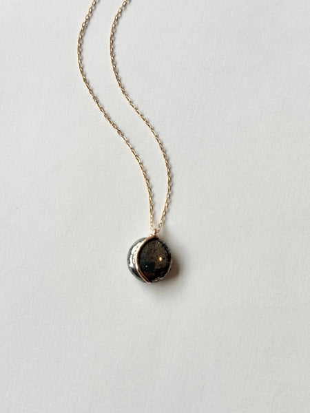 Lisa Slodki - Curve Necklace - Gold Fill + Pyrite