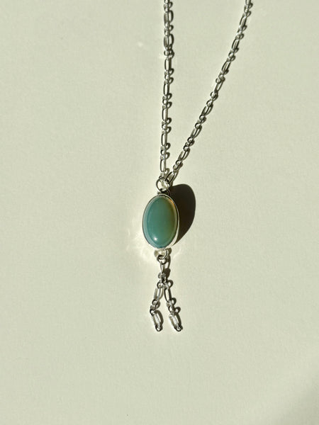 Lauren Landa - Opal Cabochon with Mini Fringe Necklace