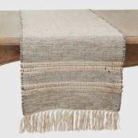 Saro Lifestyle - Striped Tassel Table Runner