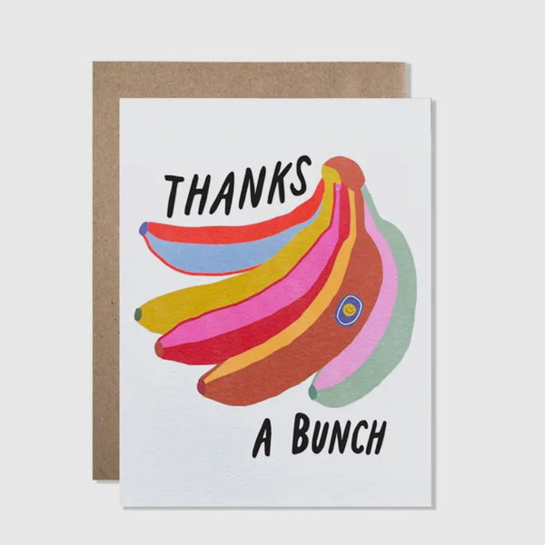 “Thanks A Bunch” Bananas Greeting Card