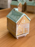 Stoneware House Cabin Incense Burner