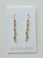 Lisa Slodki - Box Chain Earrings - Gold Fill