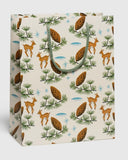 Gift Bag - Deer + Pinecones - Large