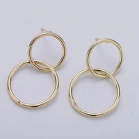 Interlocking Link Earrings - Large