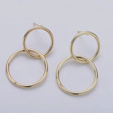 Interlocking Link Earrings - Large