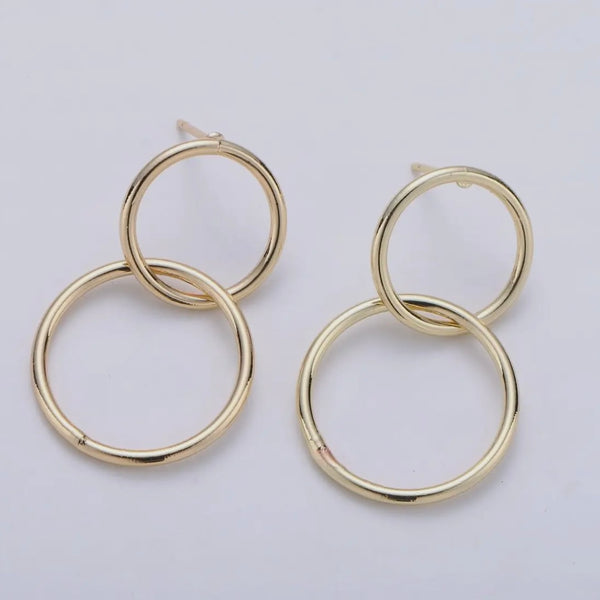 Interlocking Link Earrings - Large