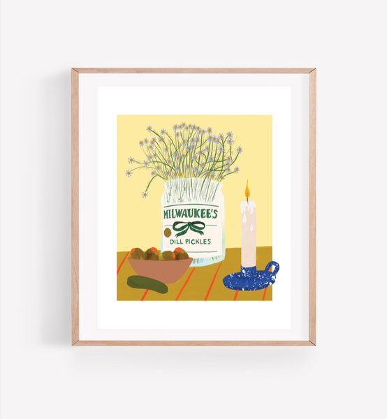 Persika Design Co. - “Milwaukee’s Dill Pickles” Print - 11” x 14” (STORE PICK UP ONLY)