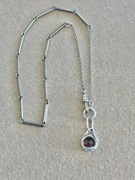 Lauren Landa - Organic Smoky Quartz Watch Chain Necklace