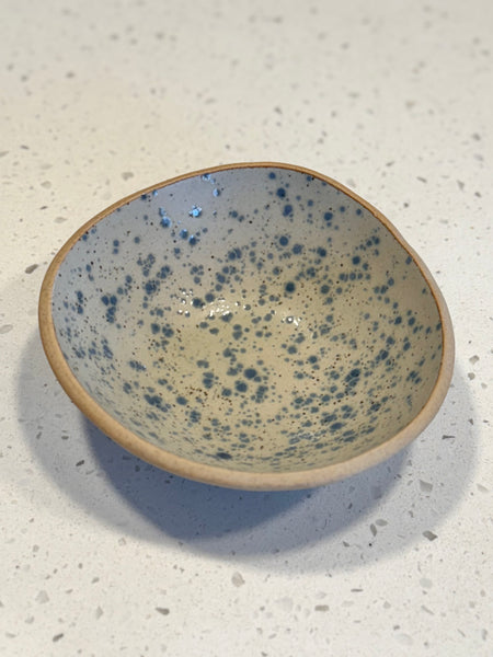 Blue Speckled Stoneware Bowl - Large