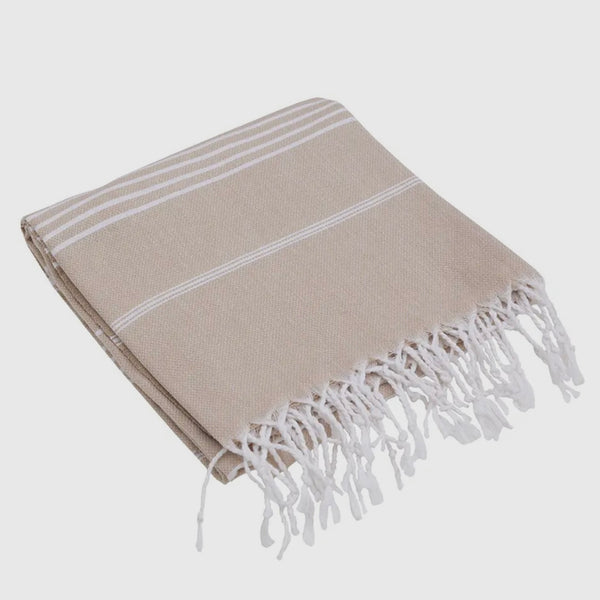Turkish Bath Towel - Beige