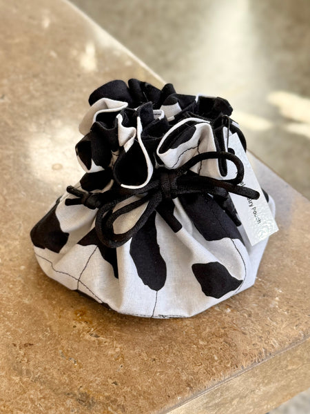 Jewelry Organizer Pouch - Cow Print