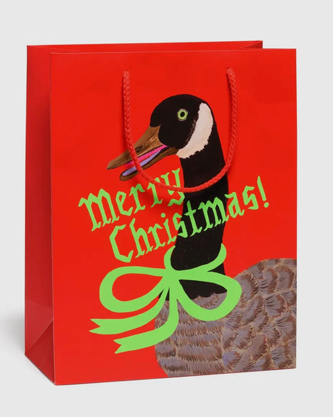 Gift Bag - Christmas Goose - Medium