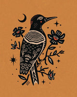 Land + She - Woodpecker and Magnolia 8x10 Print
