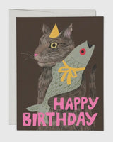 “Cat’s Delight Happy Birthday” Greeting Card
