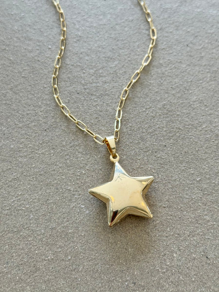 Puffy Star Necklace