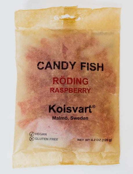 Kolsvart - Sweet Raspberry Gummy Swedish Fish