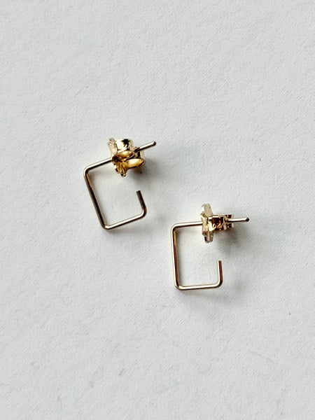 Lisa Slodki - Gold Fill Mini Rectangle Earrings