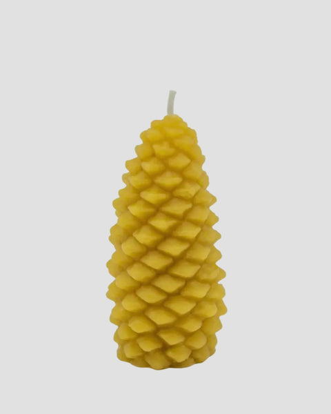 Beeswax Pinecone Candle