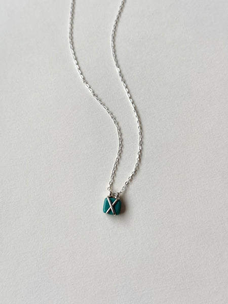 Lisa Slodki - Bound Necklace - Sterling Silver + Turquoise