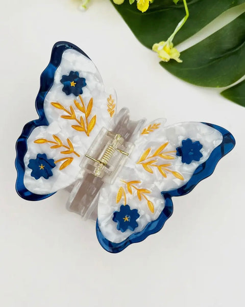 Blue Butterfly Hair Clip